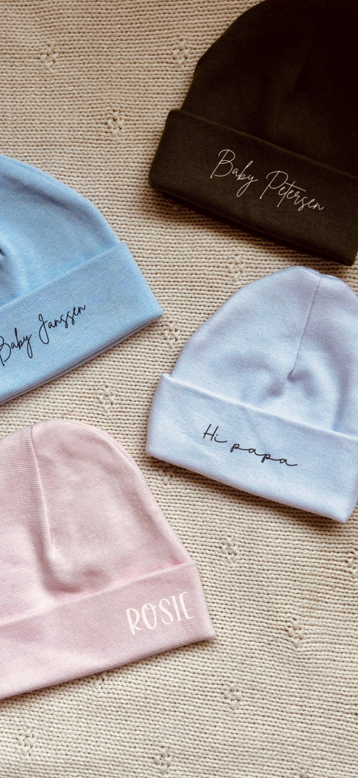 Babymutsje met naam