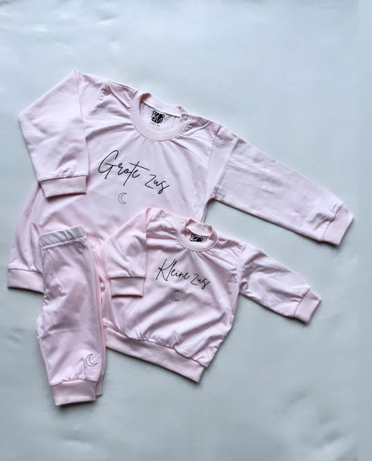 Kinderpyjama grote/kleine broer/zus