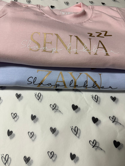 Kinderpyjama | Slaap lekker met naam