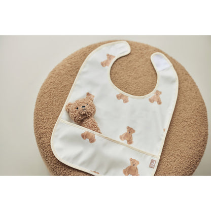 Jollein slabbetjes waterproof teddy bear | 2 stuks